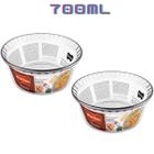 Conj 2 Travessa Soufle Vidro 700ml Forno Freezer Nadir