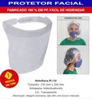 CONJ 4 Máscara Proteção Facial Anti Respingos Transparente