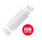 Conj 5 Bisnagas 473 ml (16 Oz) FIFO Bootle Canadá Original Bico NSF Com Válvula Removível AMARELA Para Molhos e Caldas de Consistência Média