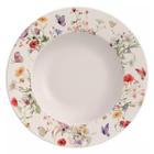 Conj 6 Pratos Raso Porcelana Decorado Tramontina 1 Linha