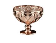 Conj. 6 Taças de vidro Diamond Rosé Golden 310ml- Lyor