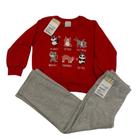 Conj. infantil malwee kids petz vermelho meninas