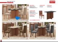 Conj. Mesa Frida New 120x80 C/ 4 Cadeiras Coral New - Freijó/Off White ,100% MDF - TUBOARTE