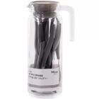 Conj talheres inox com jarra de vidro 17pçs wincy