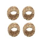 Conjunto 04 Anéis para guardanapo em Fibra Natural 5cm - Royal