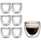 Conjunto 06 Copos Para Café Com Parede De Vidro Dupla 6138 - Mimo