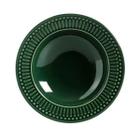 Conjunto 06 Prato Fundo Verde 22 cm de Cerâmica Roma Botânico Porto Brasil