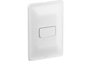Conjunto 1 Interruptor Simples 4x2 Branco 680100 Pial Zeffia