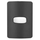 Conjunto 1 Interruptor Simples - Gracia Black Maxx / Branco