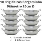 Conjunto 10 Frigideiras Pergaminho 20 Cm Com Alças Alumínio