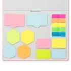 Conjunto 10 Sticky Notes, coleção Pink Stone, 21,6 x 15,7 cm Geométrico