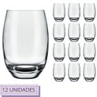 Conjunto 12 Copos Vidro 440ml Amber Redondo Transparente