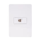 Conjunto 1x Modulo RJ11 N1517 BL Branco, Linha Unno, ABB