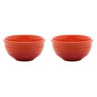 Conjunto 2 Bowls De Cerâmica Wolff Retrô Laranja