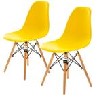 Conjunto 2 Cadeiras Charles Eames Amarela - KzaBela