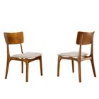 Conjunto 2 cadeiras de madeira Viena gold