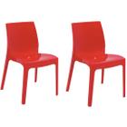 Conjunto 2 Cadeiras de Plástico Polipropileno Brilho Alice Summa - Tramontina