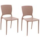 Conjunto 2 Cadeiras de Plástico Polipropileno e Fibra de Vidro Safira - Tramontina