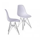 Conjunto 2 Cadeiras Eames DKR Base Cromada OR Design