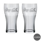 Conjunto 2 Copos Coca Cola 470ml Vidro Nadir Suco Agua