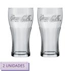 Conjunto 2 Copos Coca Cola Nadir 470ml Vidro Suco Agua