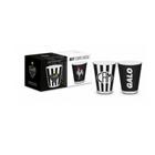 Conjunto 2 Copos Dose Iron Clube Atlético Mineiro Galo 55Ml