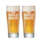 Conjunto 2 Copos para Cerveja Brahma Duplo Malte Ambev Oficial 300 ml