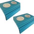 Conjunto 2 Esteiras de Braço para Sofá Flexível Porta Copo Alumínio Azul Turquesa Sete Estrela