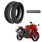 Conjunto 2 Pneus 140/70-17 + 100/80-17 CB 500 Fazer 250 Ninja 250 CBR 250 Twister CB 300