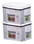 Conjunto 2 Potes Herméticos Frutas Vegetais 1800ml