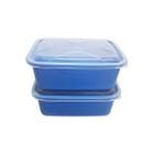 Conjunto 2 Potes Multiuso Cozinha 700ml 16x12x6cm Ariplas