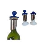 Conjunto 2 Tampas Rolha Decorativa Vinho Champagne Bugatti