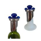 Conjunto 2 Tampas Rolha Vinho Champagne Azul Marinho Bugatti