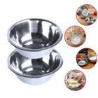 Conjunto 2 Tigelas Saladeiras Bowl Inox Multiuso - 1 Litro - Catuai