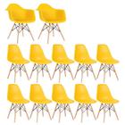 Conjunto 2 x cadeiras Eames DAW com braços + 10 cadeiras Eiffel DSW