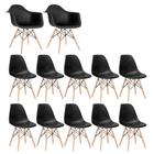 Conjunto 2 x cadeiras Eames DAW com braços + 10 cadeiras Eiffel DSW - Loft7
