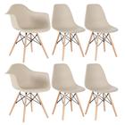 Conjunto 2 x cadeiras Eames DAW com braços + 4 cadeiras Eiffel DSW - Loft7