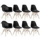 Conjunto 2 x cadeiras Eames DAW com braços + 6 cadeiras Eiffel DSW - Loft7