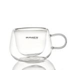 Conjunto 2 Xícaras Café Bugatti c/ Alça e Parede Dupla 100ml
