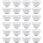 Conjunto 24 Bowls de Melamina Brancas para Restaurantes Refeitórios Servir Petiscos Frutas
