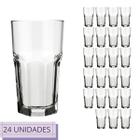 Conjunto 24 Copos 340ml Vidro Bristol Nadir Suco Agua