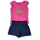 Conjunto 2pçs Curto Infantil Kely Kety