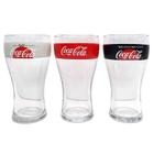 Conjunto 3 Copos Coca-Cola Classico Zero e Light Long Drink 470ml 1705542