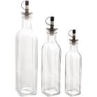Conjunto 3 Garrafas de Vidro para Azeite Vinagre com Bico Dosador Frascos para Temperos Lyor