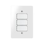 Conjunto 3 Interruptores Simples 6A 4X2 Branco Renova