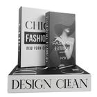 Conjunto 3 Livros Falsos Decorativos Porta Objetos Fake Design Clean