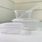 Conjunto 3 potes retangular transparente ideais para conservar alimentos utensílio de cozinha