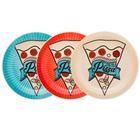 Conjunto 3 Pratos Pizza 26cm Oxford Kit Vermelho Azul Amarelo