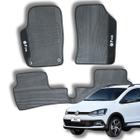 Conjunto 3 Tapetes Para Interior Carro Volkswagen Fox 2017 18 19 20 21 Protetor Flexivel Aderente