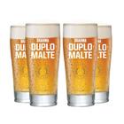 Conjunto 4 Copos para Cerveja Brahma Duplo Malte Ambev Original 300 ml